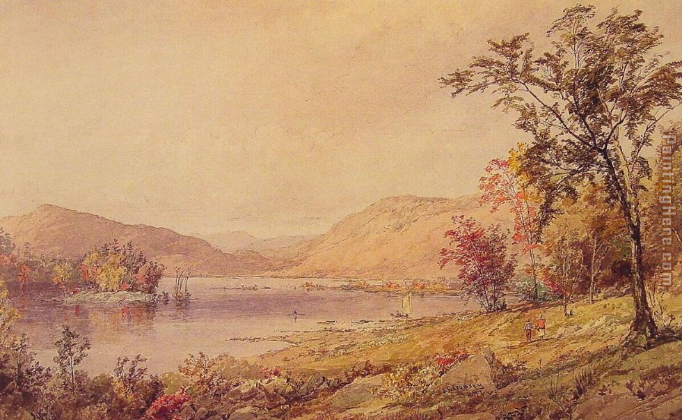 Greenwood Lake, New Jersey painting - Jasper Francis Cropsey Greenwood Lake, New Jersey art painting